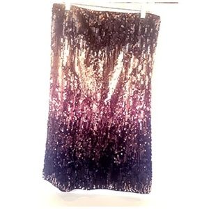 Skies Are Blue Sequin OMBRE Skirt
